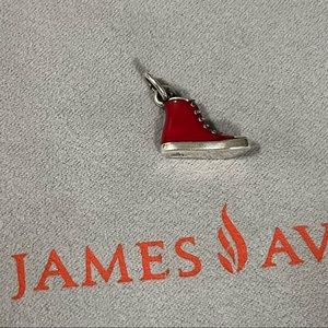 James Avery Sterling Silver and Red Converse Charm